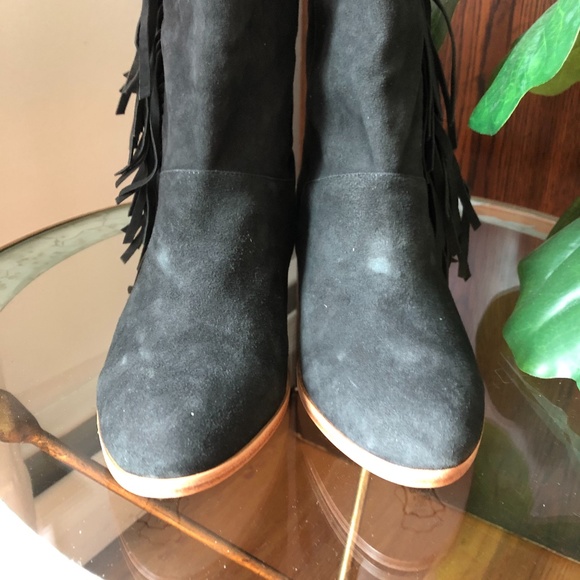 PLOMO Intermix Boots Pull On Fringe Ranya Suede An - Picture 6 of 8